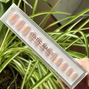 Static Nails Curved French Round NEW DIY Salon Nails Reusable Manicure